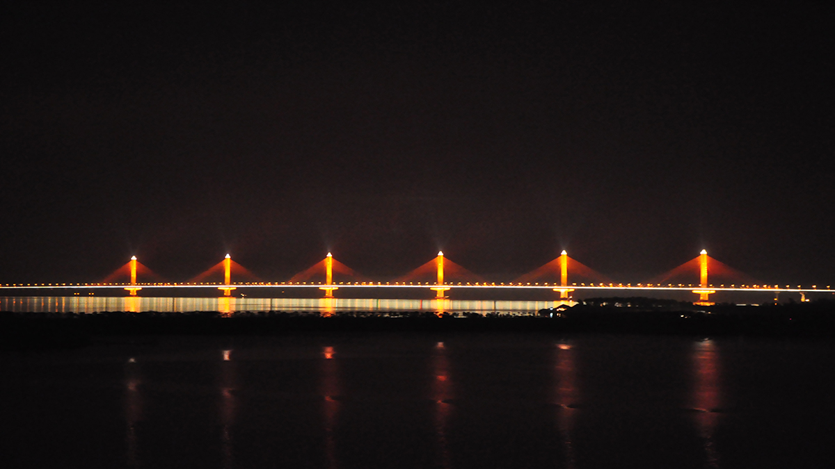 浙江嘉紹大橋夜景亮化項目